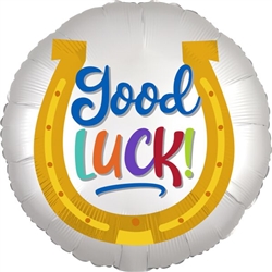 Good Luck Horseshoe 18" Mylar Balloon