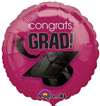 CONGRATS GRAD BURGUNDY MYLAR