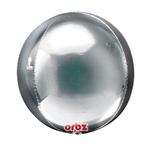 Orbz Silver Mylar Balloon