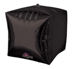 Cube Black Mylar Balloon