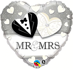 Mr And Mrs Wedding Foil Balloon