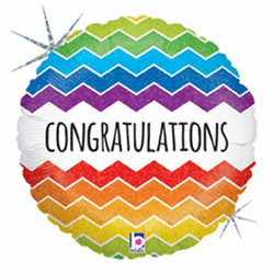 Chevron Congrats Mylar Balloon