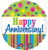 Bright Anniversary Mylar Balloon