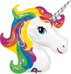 Unicorn 33 Inch Supershape Mylar Balloon