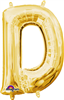 LETTER "D" GOLD AIR FILLED