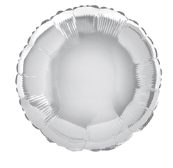 Silver Round Mylar Balloon