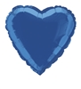 Royal Blue Heart Mylar Balloon