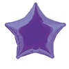 Deep Purple Star Mylar Balloon