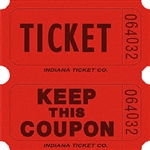 RED DOUBLE KEEP COUPON TICKETS