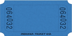 Blue Single Blank Tickets