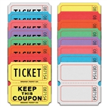 Yellow  Double Keep Coupon Tickets - 2000 Tickets