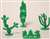 CACTUS (4 PIECE ASSORTMENT) CAKE DECORATION