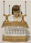 COMMUNION GIRLS 4  CAKE TOP ORNAMENT