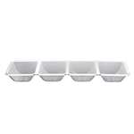 4 COMPARTMENT TRAY - CLEAR