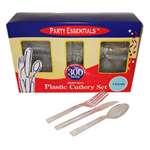300Pc Clear Cutlery Box