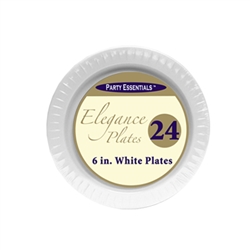 6in. Clear Elegance Plates