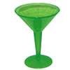 GREEN MARTINI GLASSES - 10 COUNT