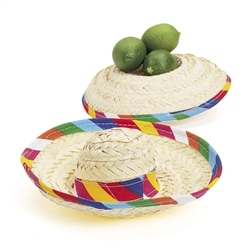 SOMBREROS STRAW MINI TABLETOP