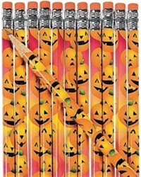Jack O Lantern Pencils (12 Per Package)
