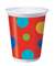 BIRTHDAY STRIPES PLASTIC CUPS