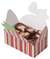 Red And Green Stripe Cookie-Candy Boxes