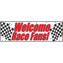 Welcome Race Fans Giant Banner