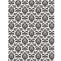 Black and White Damask Photo Backdrop