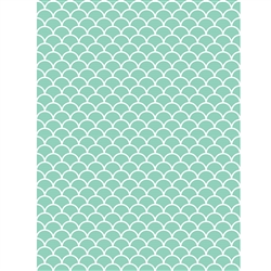 Mint Scallop Photo Backdrop