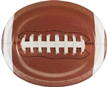 Football Game Time Oval Paper Plates - 10" x 12"