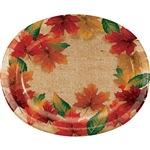 Rustic Leaves Oval Platters