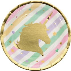 Unicorn Sparkle 7 Inch Plates