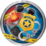 Police Party 9 Inch Plates