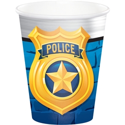 Police Party 9 Ounce Cups