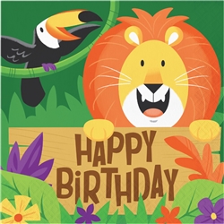 Jungle Safari Birthday Luncheon Napkins