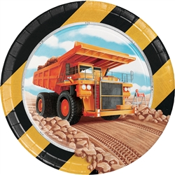 Big Dig Construction 7 Inch Plates