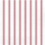 Galvanized Red Stripes Luncheon Napkins