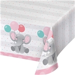 Enchanting Elephant Pink Table Cover