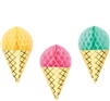 Ice Cream Hanging Honeycomb Decorations