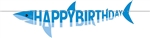 Shark Party Happy Birthday Ribbon Banner