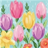 Tulip Blooms Luncheon Napkins