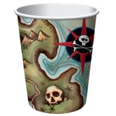 Pirate's Map 9oz Cups