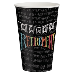 Retirement Chalk 12oz Cups