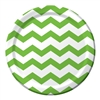 Lime Green Chevron 9 inch Dinner Plates