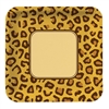 Leopard Print 10 inch Square Paper Banquet Plates