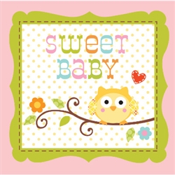 Sweet Baby Owl Napkins