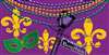 Rue Bourbon Mardi Gras Tablecover