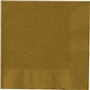 Gold Beverage Napkins - 50 Count