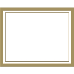 Gold Border Paper Placemats