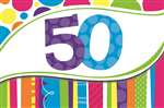 Bright And Bold 50th Invitations