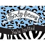 Sixty-Licious Diecut Invitations